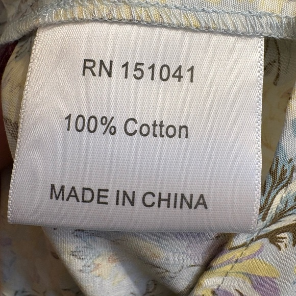 NWOT O.P.T. Kate Floral Ruffle Collar Midi Dress Women’s Small - Picture 15 of 16